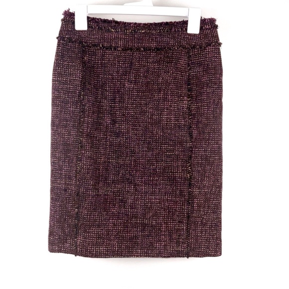 Ann Taylor Dresses & Skirts - Ann Taylor Orchid Purple Tweed Pencil Skirt w/Back Slit | Size US 4